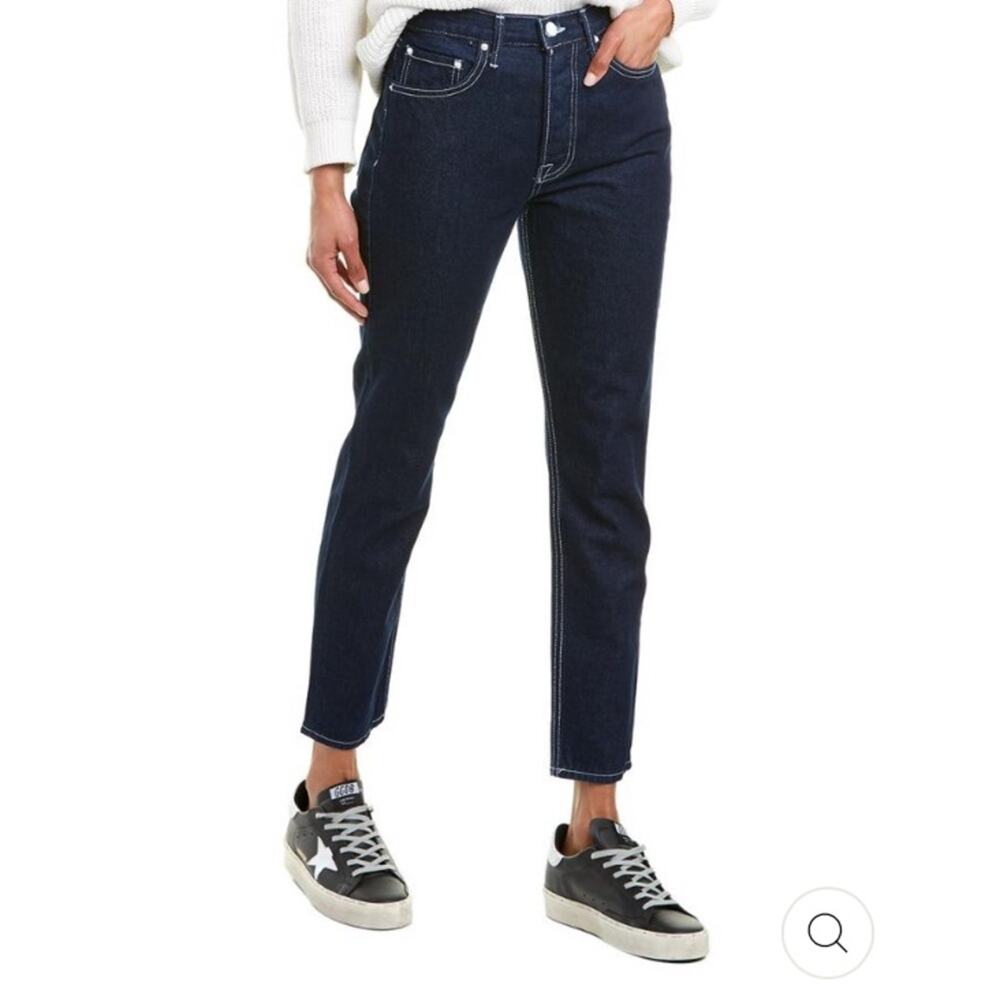 NEW GRLFRND Karolina Jeans Dark Wash Hello Again High Rise Slim